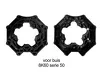 Zwarte plastic bevestigingsring voor buis serie 50, 8K60 Somfy ASA motor