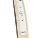Somfy myLink II bedieningspaneel met houten frame en my-knop voor zonwering