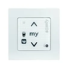 Somfy wandzender met my-link knoppen en pijlen voor bediening zonwering