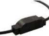 Zwarte Somfy Slim Receiver IO Dimmer met aansluitkabel