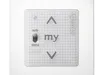 Somfy Smoove bedieningspaneel met my-knop en pijlen voor automatische en handmatige bediening