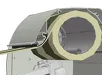 Detaillokaal mechanisme van het oprollende knikarmscherm