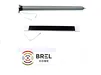 Zilverkleurige Brel Solar Motor met zwart bedieningslint en witte behuizing