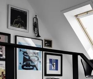 VELUX lichtdoorlatend handbediend gordijn met haakjes (RHL)