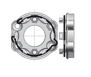 Motorsteun Somfy S(LT) motoren
