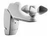Witte draadloze windsensor van Somfy met drie sensoren en merknaam op de behuizing